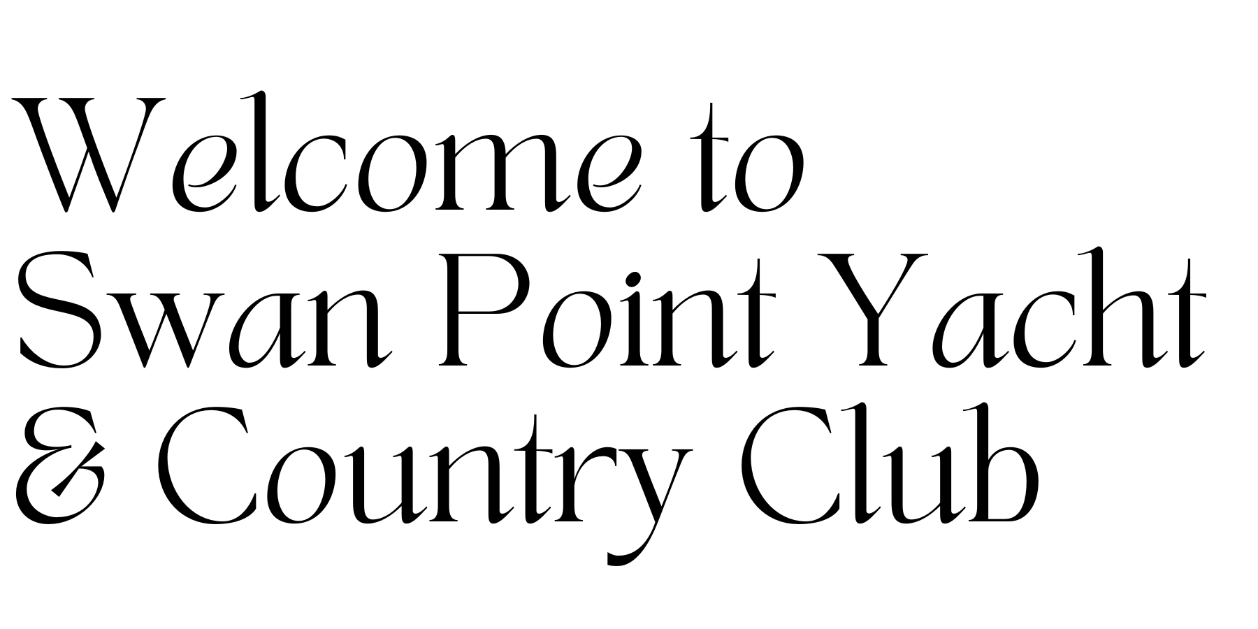 Wedding Overview Swan Point Yacht & Country Club